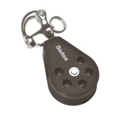 Barton N13140 - Single Snap Shackle Block Size 3 45mm – Ball Bearing, Ø45mm Sheave, Max Rope 10mm