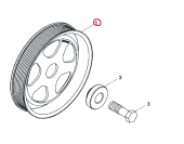 Northern Lights R505567 - CRANKSHAFT PULLEY 168mmOD NL10