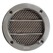 Vetus ERV110A - Air Intake, Type 110 Round, with Stainless Steel Grille and Seam Branch Pipe