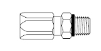Racor Brass Fitting 10mm, M16x1-1/2