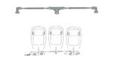Ultraflex 43513Z - A97-30 Tie Bars for Dual Cylinders UC128-OBF, 660-762mm