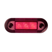 Hella Marine 2JA 998 537-011 - Red LED Lamp, Red Lens 12V