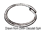 Osculati Stainless Steel Split Rings 13–18 mm for Clevis Pins and Marine Fittings