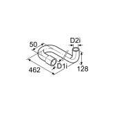 Webasto 1319866A - Moulded Hose 20/15 180/90 Degrees (Previous: 9007981A)