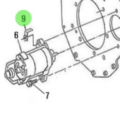Nanni Diesel 970302639 - Starter Motor Mounting Support for HE and N-Series Engines