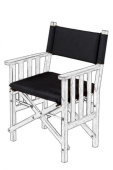 ARC Marine Deluxe Cushions For Director's Chair II Black