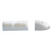 Allpa Plastic End Cap For Fender Profile 'Radial 52 & 65', Light Grey