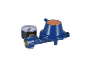 Talamex Straight Gas Pressure Regulator With Manometer 1,5 KG/H 50 Mbar