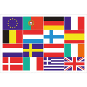 EU + 15 Nations Boat Flag – 1000x1500 mm