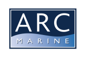 ARC Marine Outdoor Railing Cushion Black With White Zipper