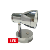 Allpa LED Wall Reading Light, Stainless Steel, 10-30v, With Switch
