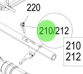 Steyr Z002009-0 - Control Link and Bolt for Steyr SE and MO Marine Engines