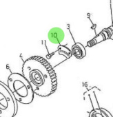 Nanni Diesel 970302841 - Fuel Camshaft Stopper for Injection Pump Camshaft Systems