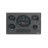 Vetus MP34KBS4 - Engine Panel MP34, 24V, 4 Black Instruments, (0-4000 RPM), Second Generation