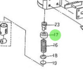 Nanni Diesel 970303949 - Upper Spring Seat for Injection and Feed Pump Assemblies