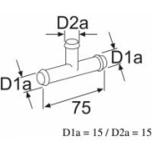 Webasto 138207Z - Tee 15/15/15 (Metal )/CE