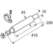 Webasto 1320840A - EXHAUST SILENCER D38