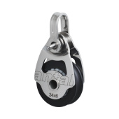 Antal 00301 - Stainless Steel 316 Mini Block Series 34x6, Ball Bearing, Shackle Block