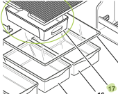 Isotherm SGC00289AA - Internal Plastic Drawer for Cruise CR200 Fridge/Freezer