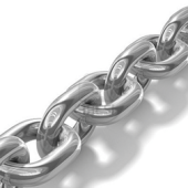 Allpa Stainless Steel Anchor Chain DIN766, 10mm, Supplied Per 50m
