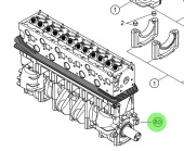 Steyr MT60084-0 - Partial Engine Assembly with Block, Pistons, Crankshaft and Valves for MO236K43, MO236-FDE, MO166K28