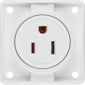 Berker Socket American System White Ul/csa Integro - White