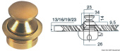 Osculati 38.181.05 - Polished Brass Knob 16 mm