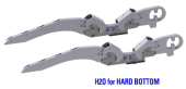 Hurley H2O Davit System 10" Mount Hard Bottom With Foot Plate To Permanently Mount To Swim Platform