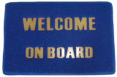 Allpa Rug 'Welcome On Board', Dim. 600x320mm, Pvc
