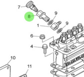 Nanni Diesel 970315352 - Eye Joint for Injection and Feed Pump