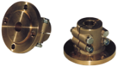 Allpa Bronze Half-Coupling With Centering Ring, Ø20mm Shaft, Centre Ø63,5mm, Pitch Ø82,5mm, 4x Ø10,5mm