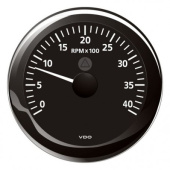 VDO A2C59512431 - Veratron ViewLine Tachometer 4.000 RPM Black 85mm