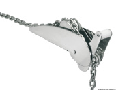 Osculati Hinged Stainless Steel Anchor Bow Roller – Polished Stainless Steel, Polyamide Sheave