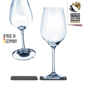 Silwy S025-1301-2 - 250ml Transparent Crystal Magnetic Wine Glasses Set, Set Of 2