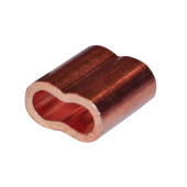 Polished Copper Sleeve For Cable Ø 2 mm