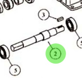 Jabsco 28507-0000 - Spare Shaft for P370 & S370 Pumps
