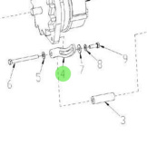 Nanni Diesel 970310736 - V-Belt Tensioner for Alternator Assembly