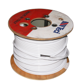 Teci Wire Rope 49 Yarns Ø 4X8mm 100m Stainless Steel AISI 316 With White Plastic Sheath