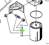 Bukh 503N2413 - Stud for DV24RME, DV29RME and DV32 Fuel System Assemblies