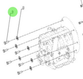 Nanni Diesel 970635508 - Hex Bolt M10x25 for Fuel Filter and Gearbox Flange Assemblies