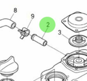 Nanni Diesel 970307629 - Water Return Pipe for HE and N-Series Engines
