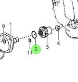 Nanni Diesel 48418165 - Sea Water Pump O-Ring for T4 and T6 Engines