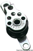 Viadana Micro Footblock with 2-Screw Mounting for Rope up to 5 mm, 17 mm Sheave