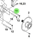 Bukh 00106-5S306 - 148 mm Stud for R210J and S270J Housing Assemblies