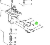 Nanni Diesel 970303954 - Injection Pump Screw for HE Series Engines
