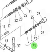 Nanni Diesel 970313660 - Governor Adjustment Bolt Assembly for N4.115 Engines
