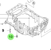 Bukh 21516-35710 - Oil Pan Bolt for R210J and S270J Engines
