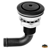 Trem N2816797 - Black Stainless Steel Flush Fuel Vent 16 mm