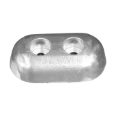 Tecnoseal Hydromarine Zinc Oval Plate Anode without Insert 115x65x30 mm