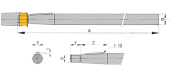 Vetus SA45/+ - Propeller Shaft 45mm